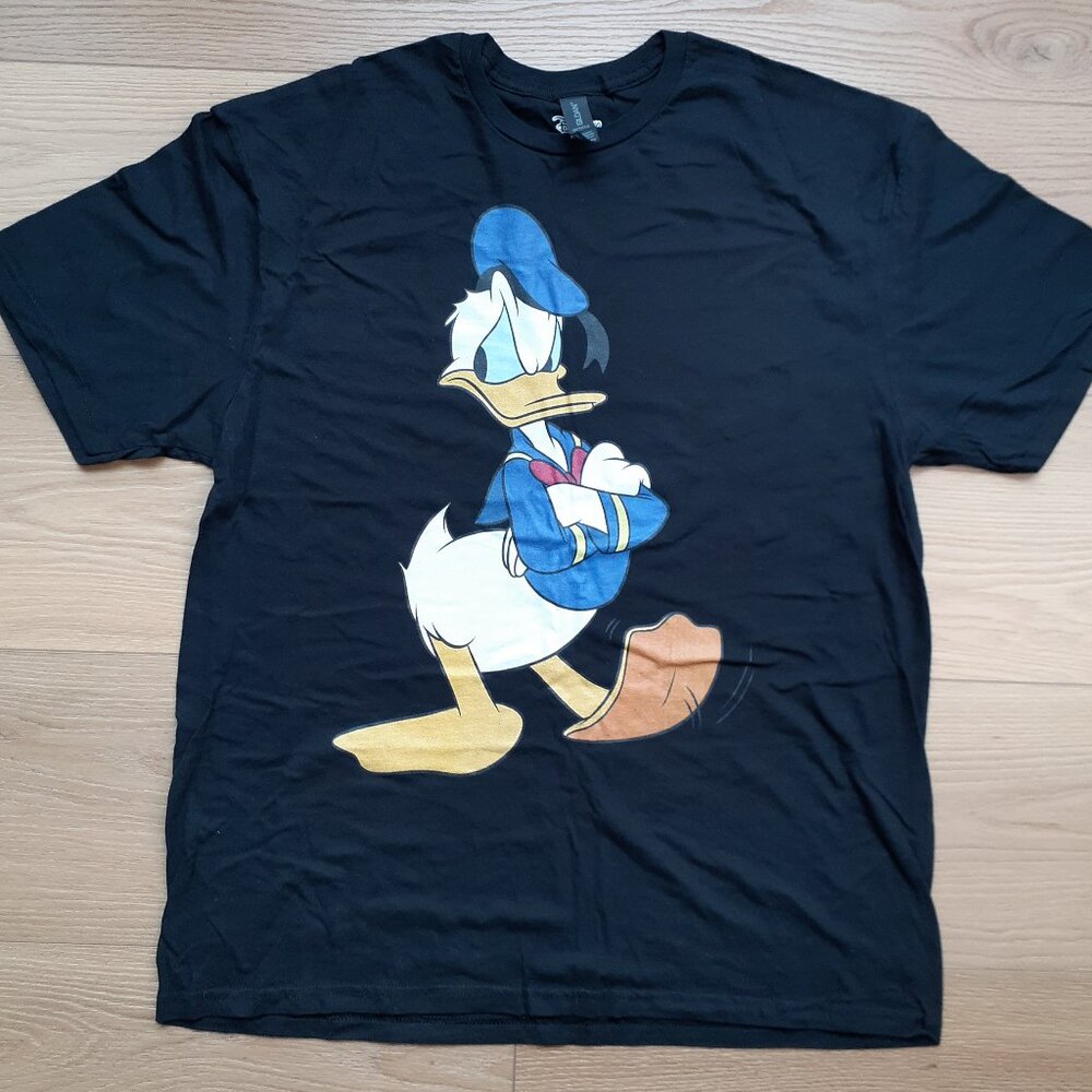 Donald Duck Classic Pose - New XL Black T-Shirt